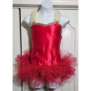 Costume Gallery Christmas Dance Leotard Child 14 Holiday Winter Costume Faux Fur